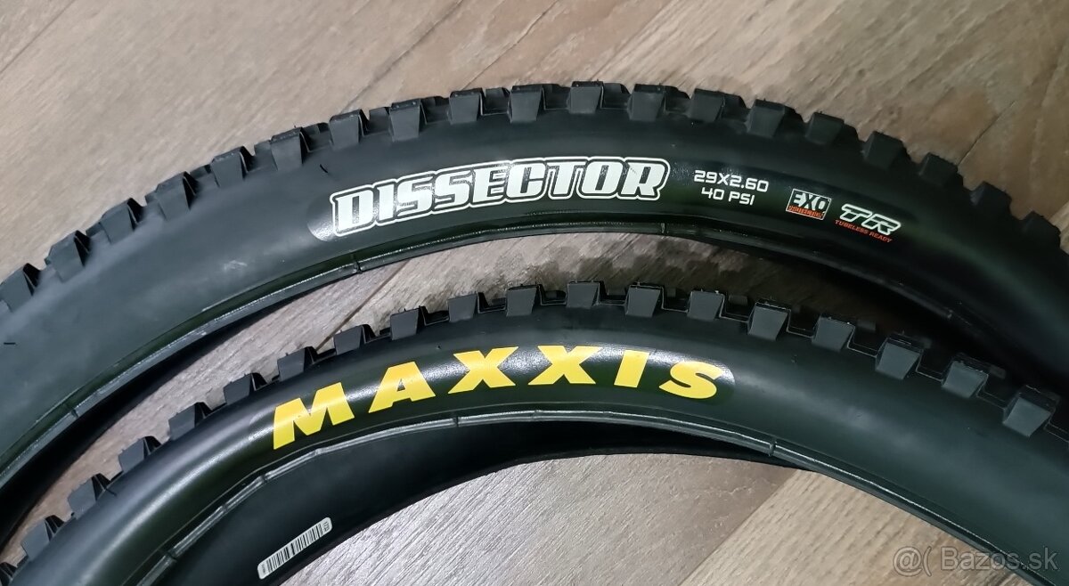 plášte Maxxis Dissector 29x2.6"  EXO plášť, TR