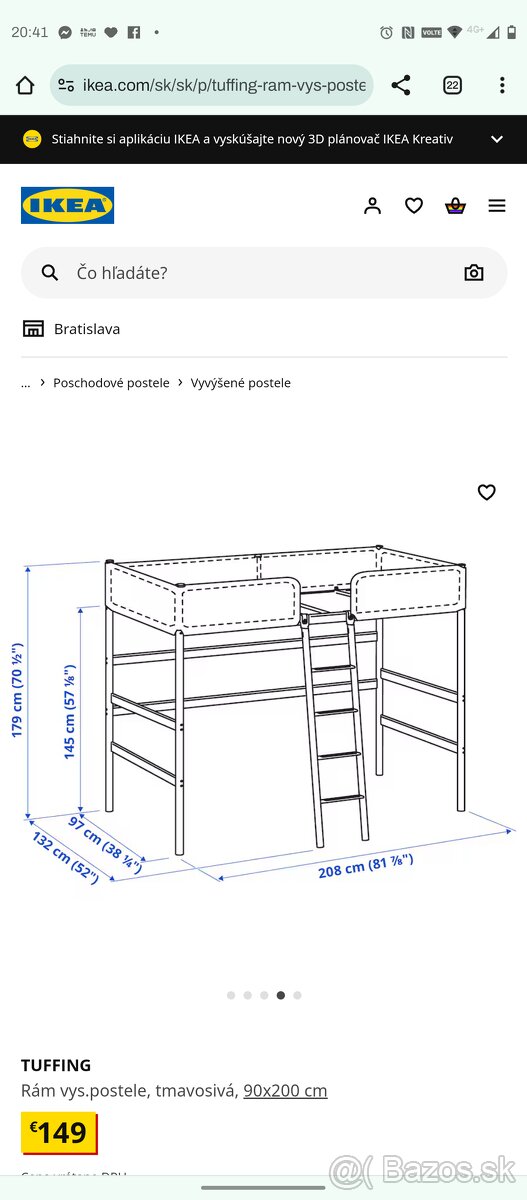 Poschodová posteľ