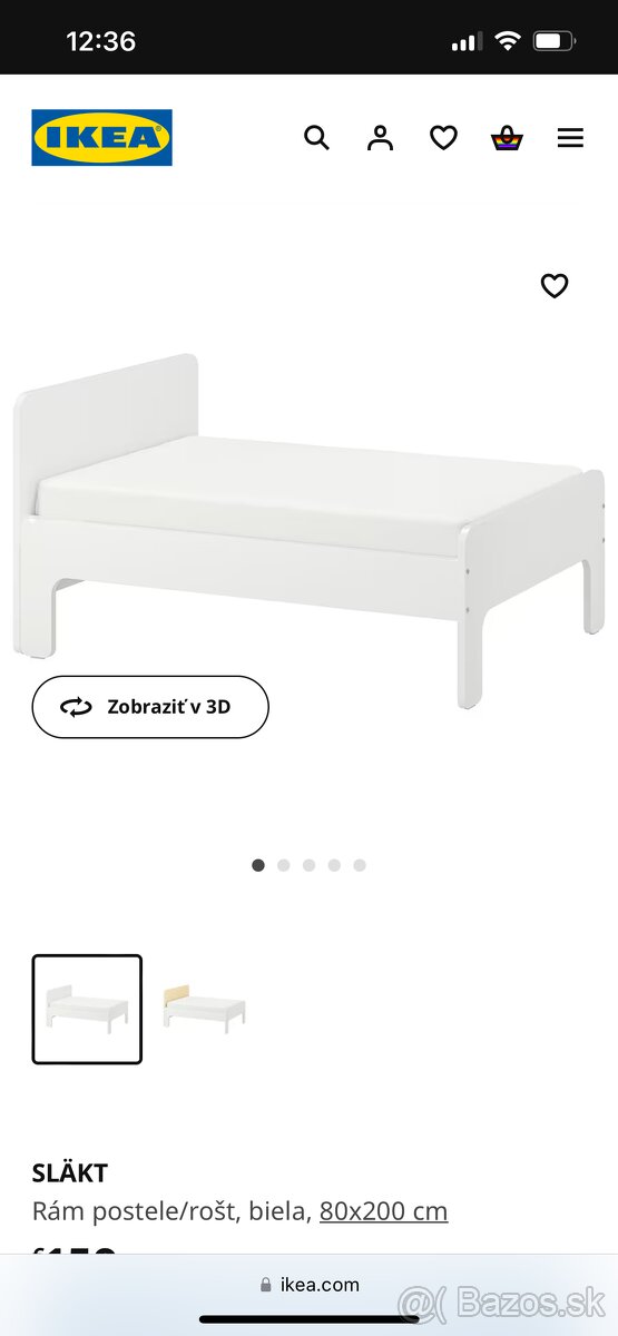 Detské postele IKEA Slakt 80x200