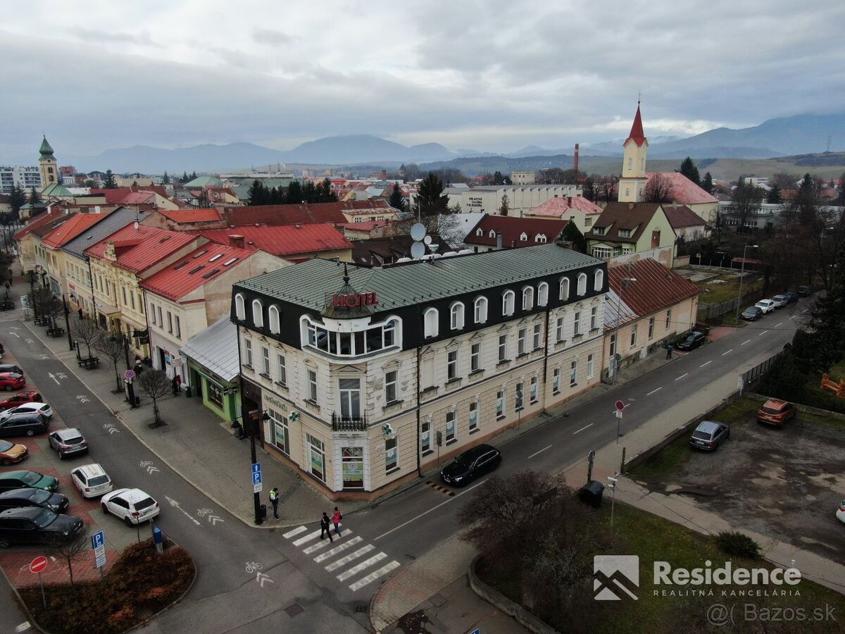 Polyfunkčná budova / hotel v centre Liptovského Mikuláša na 