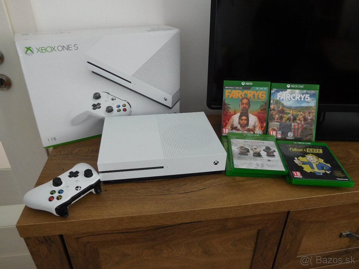 XBOX ONE S. Hracia konzola TOP TOP stav,