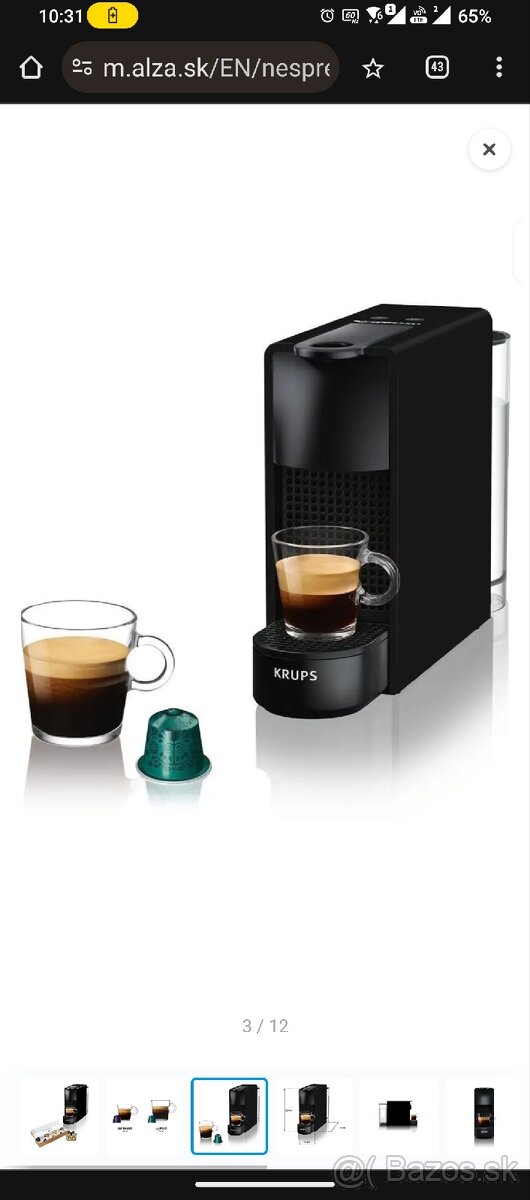 NESPRESSO Krups Essenza TOP STAV