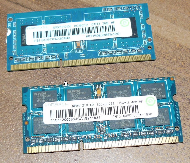 Predám 6 GB DDR3 pamäte do notebooku