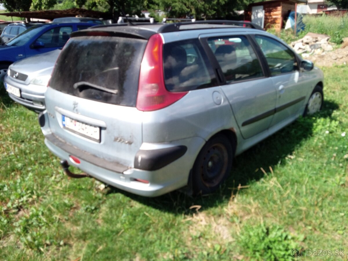 rozpredám Peugeot 206 1.4i, 2,0 hfi