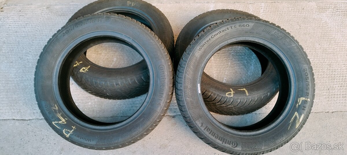 205/55R16 zimné Continental