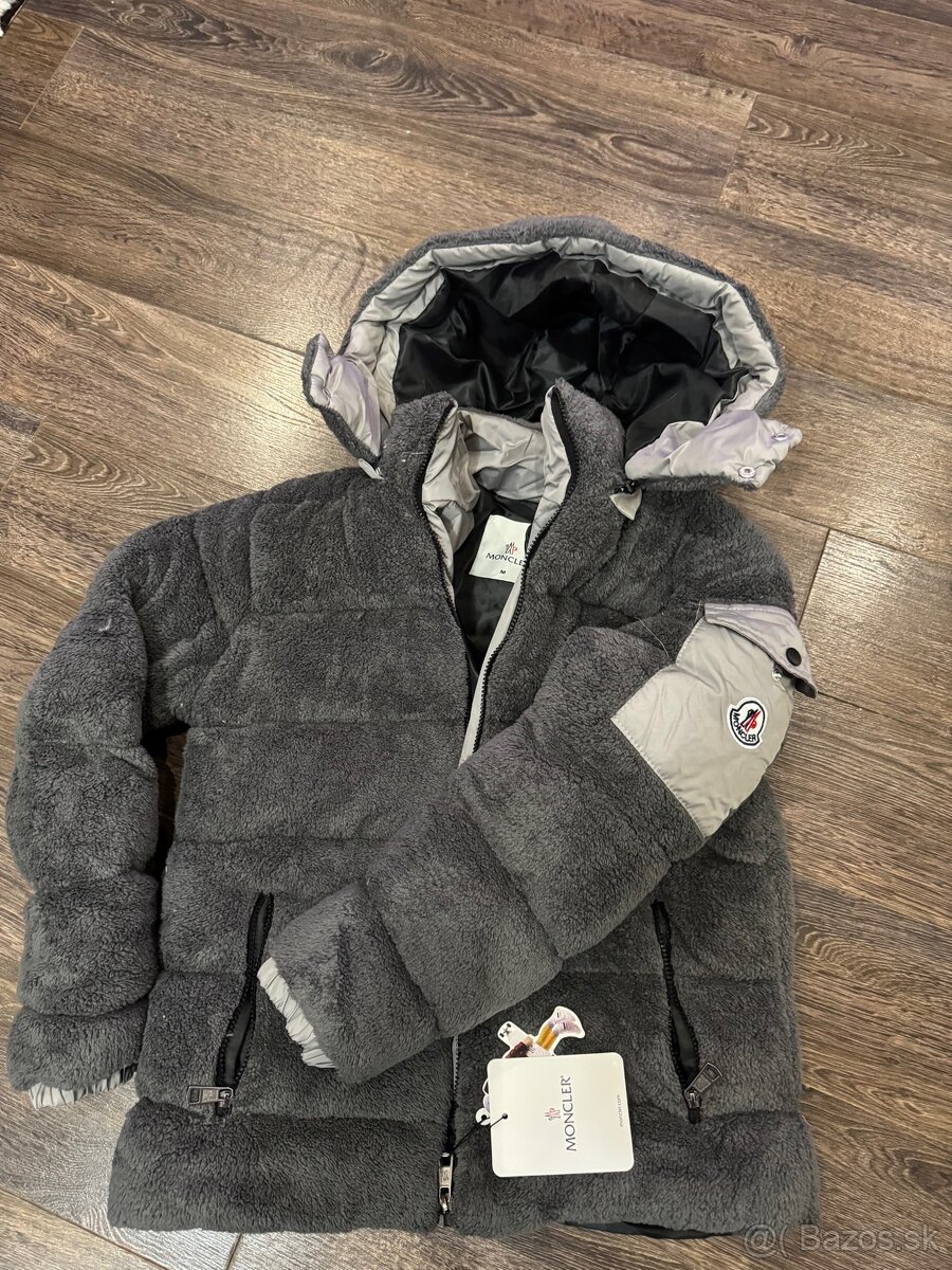 Pánska bunda Moncler šedá