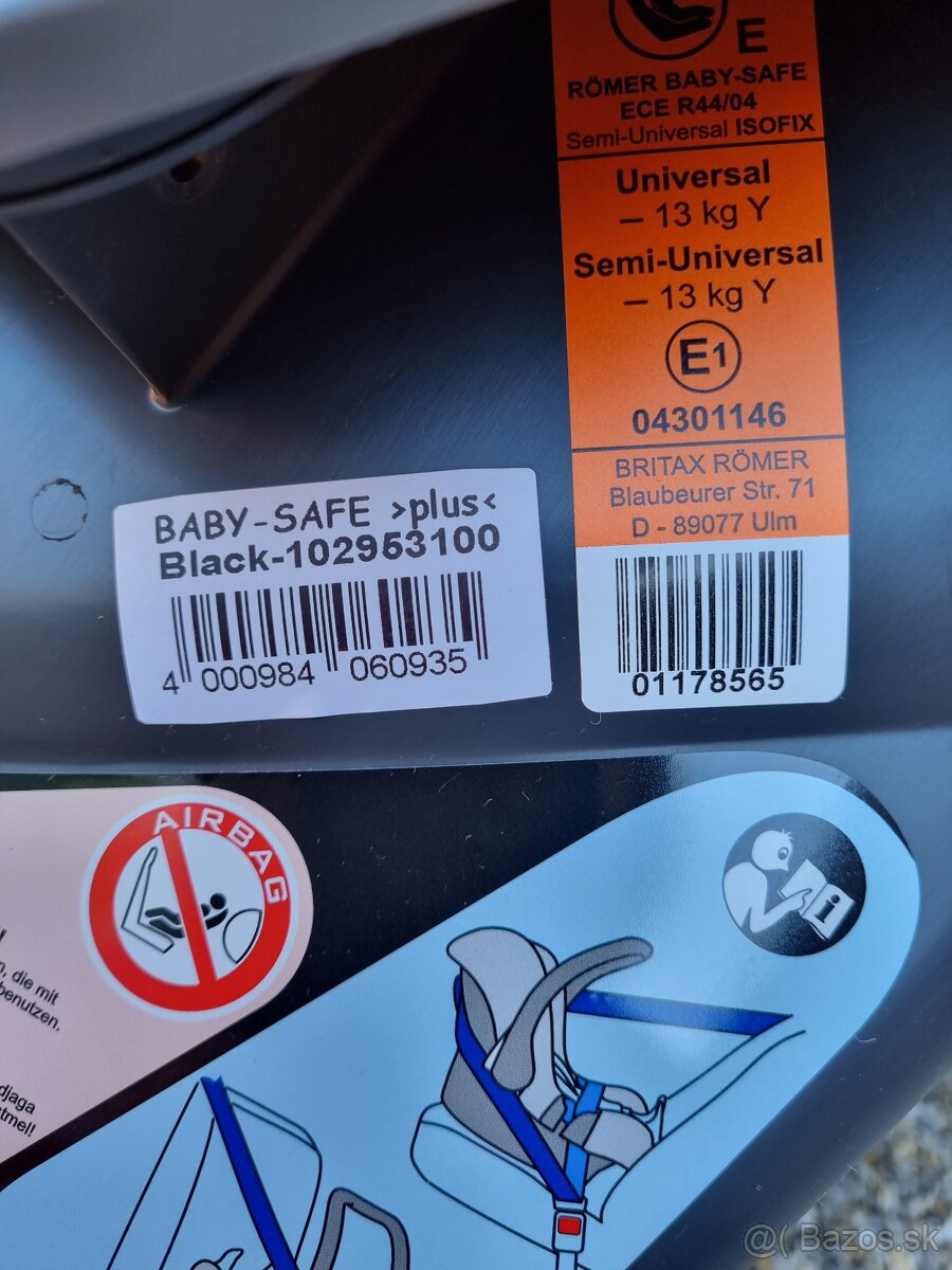 Romer baby safe, ECE R44/04