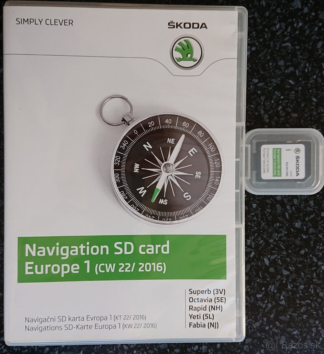 Navigácia - Mapy Škoda Octávia, Rapid, Fabia