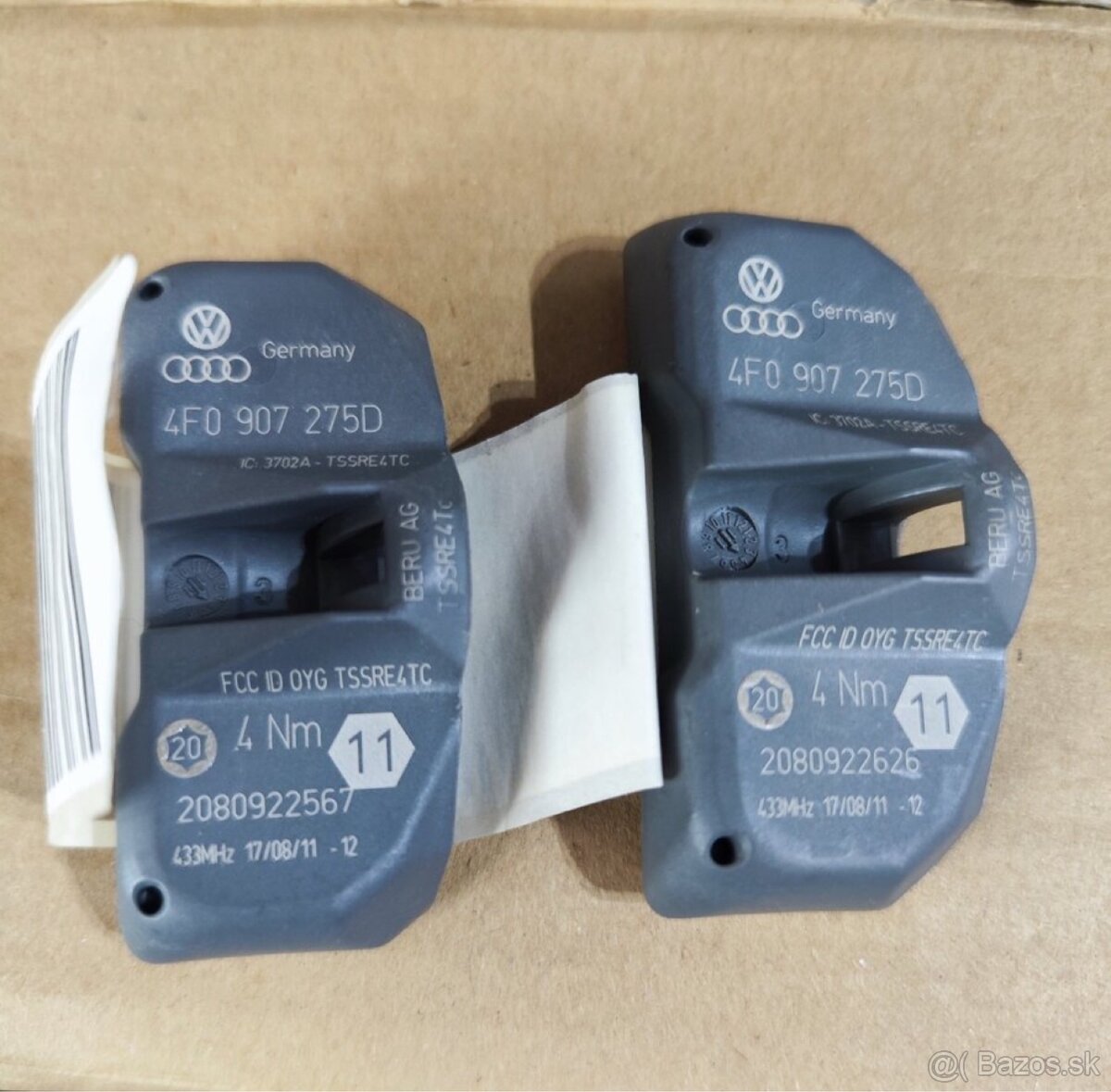 Senzor tlaku v pneumatikach TPMS 4F0907275D