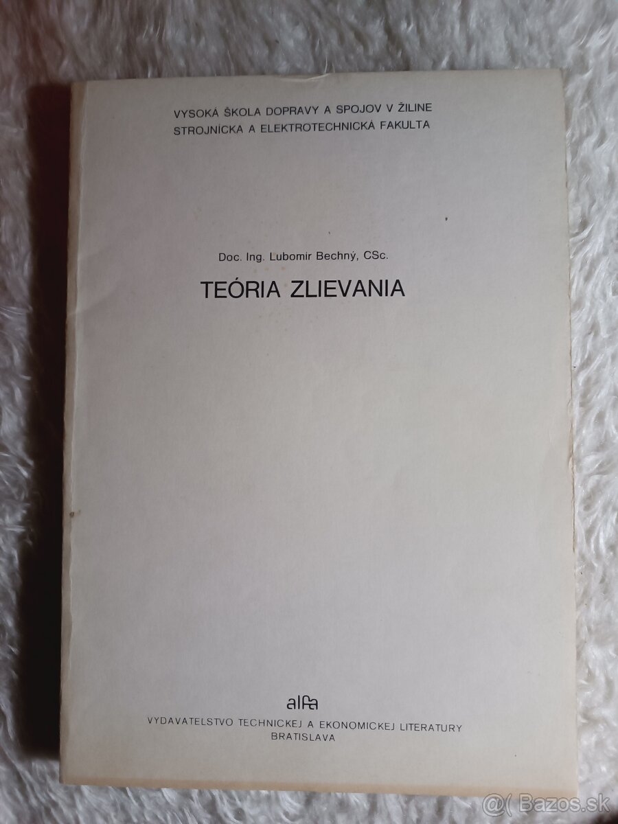 Skriptá nepoužité "Teória zlievania" - 1985