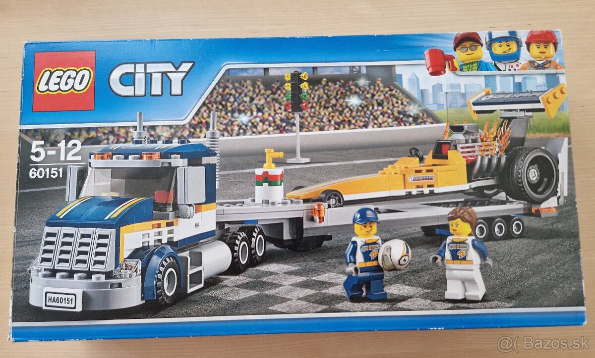 LEGO City 60151 Transportér dragstera