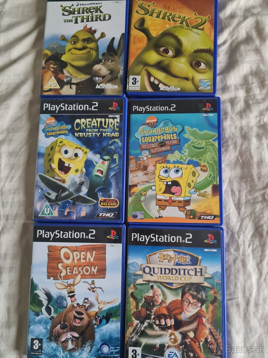 Ps2 shrek a spongebob hry