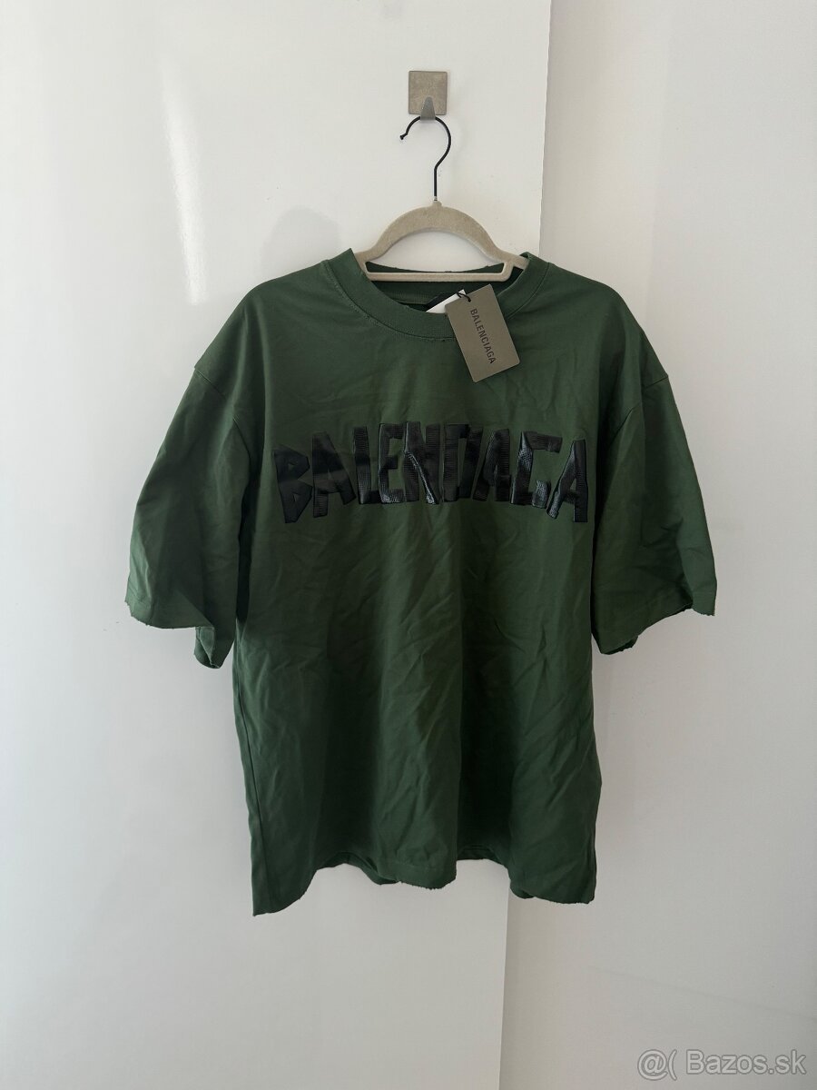 Balenciaga olive tee