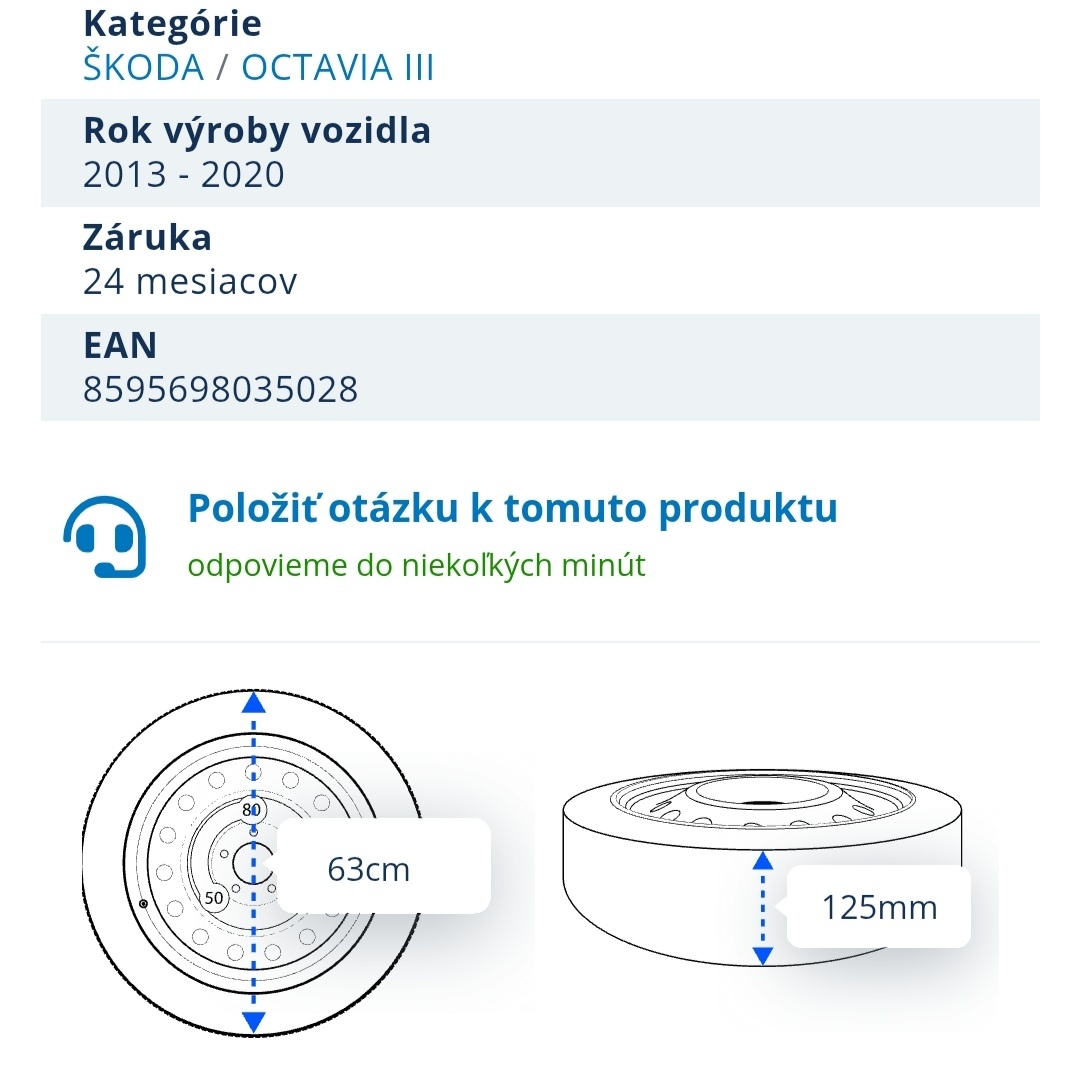 Predám nové dojazdové koleso.