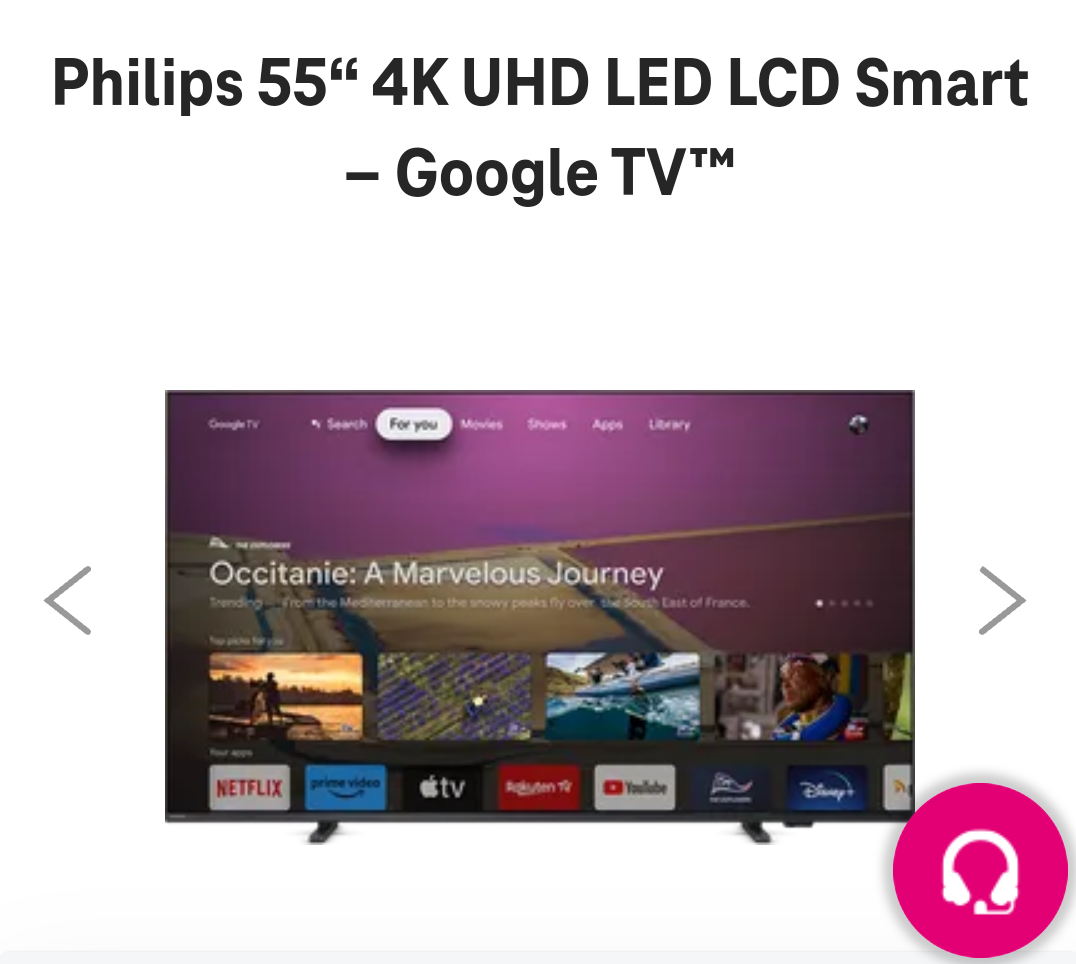 Philips 55" 4K UHD LED LCD Smart - Google TV