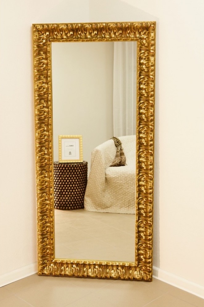 Zlaté zrkadlo 180 x 80 cm