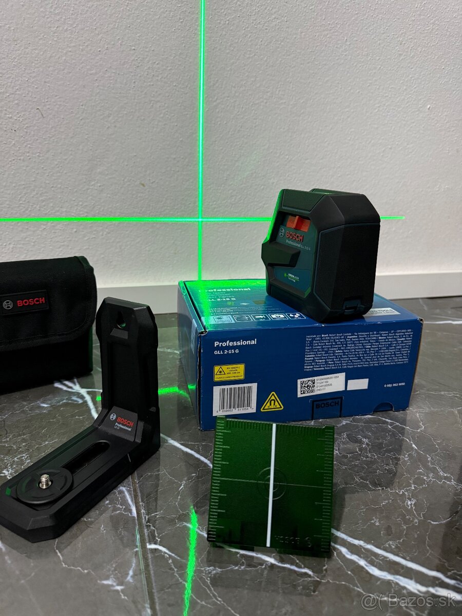 krížový laser BOSCH professional - zelený