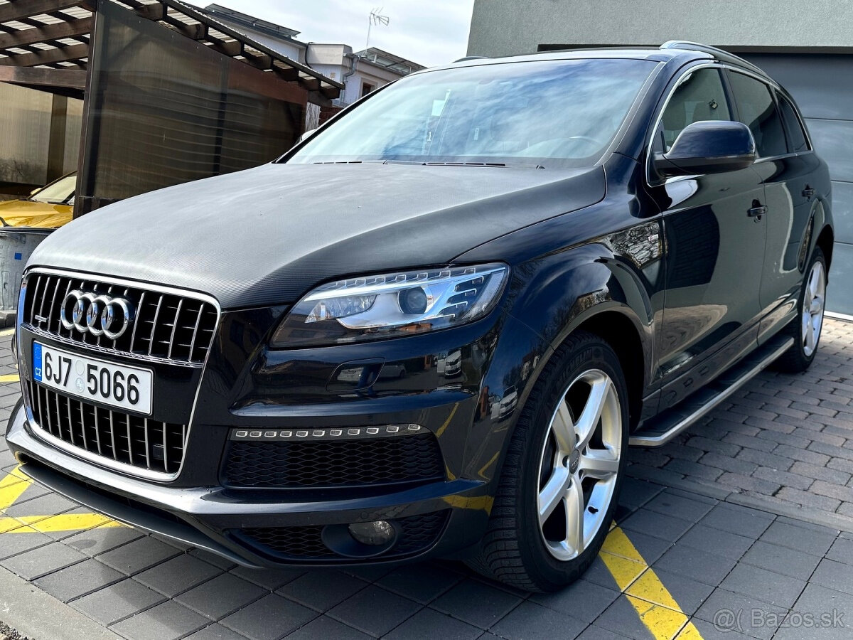 Audi Q7 3,0 TDi 180kw - 2x S-LINE, CZ, VZDUCH, 7-MÍST