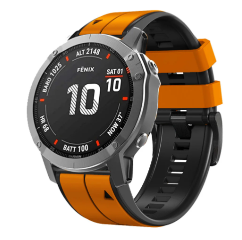 Remienok Easyfit pre Garmin Fenix 3,5X,6X,7X,26mm,Orange-Blk