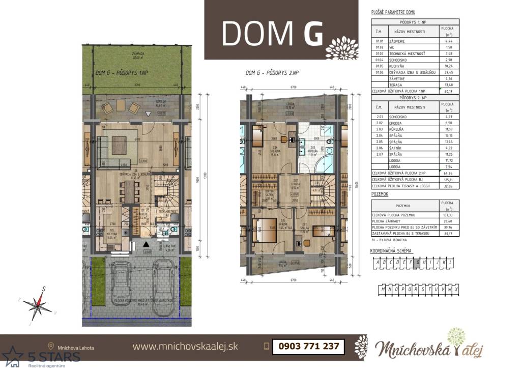 Novostavba 4 izb. RD „ G“, Mnichová Lehota