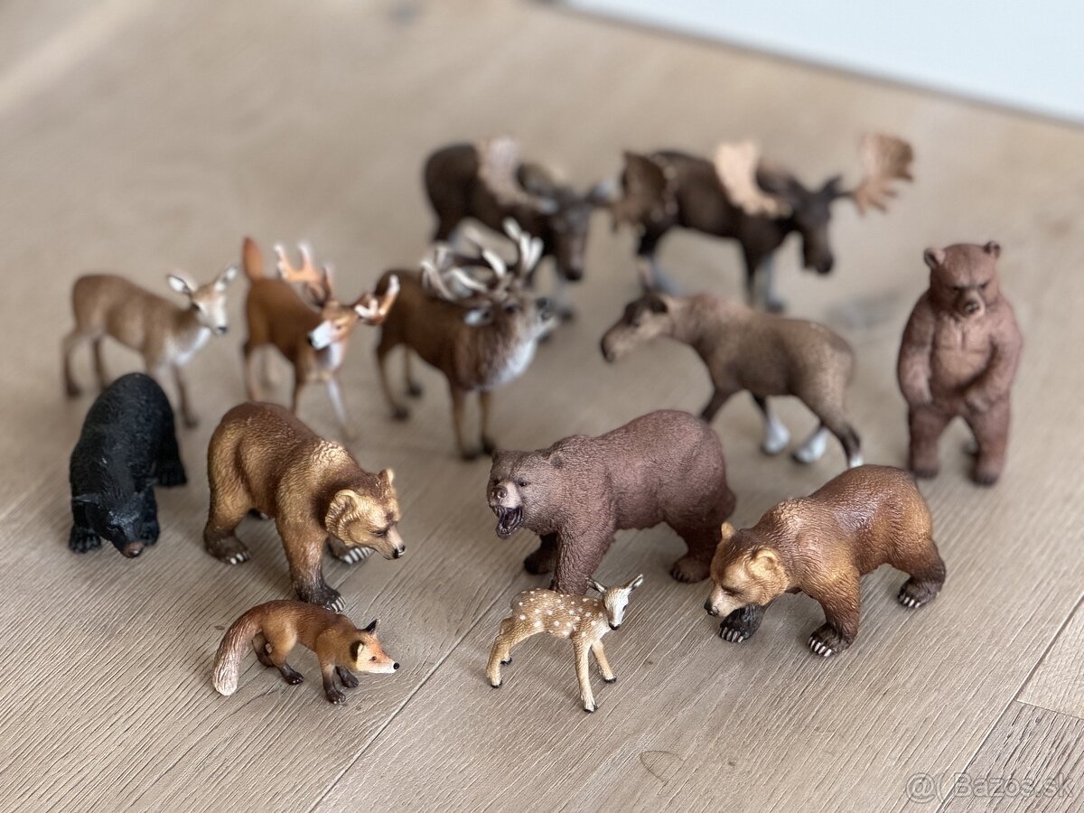 Schleich zvieratka lesna zver medvede jelene