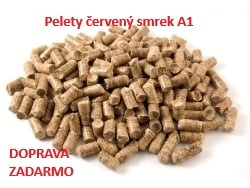 Pelety červený smrek - SK výroba A1