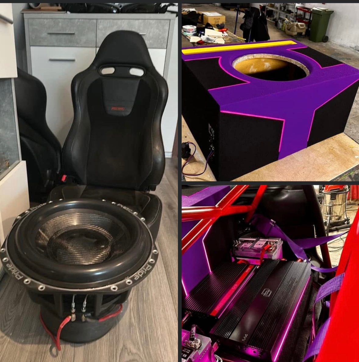 Pride car audio zostava -subwoofer , bedňa a zosilovač