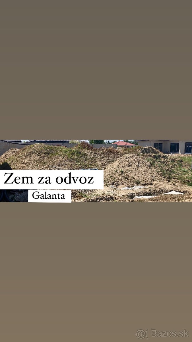 Zemina za odvoz