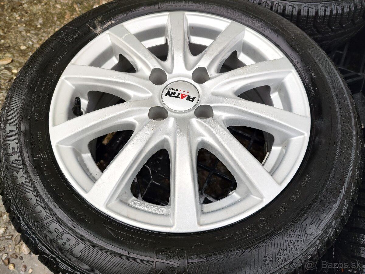 Alu Sada = 4x100 = PLATIN / MINI = s pneu =185/60 R15