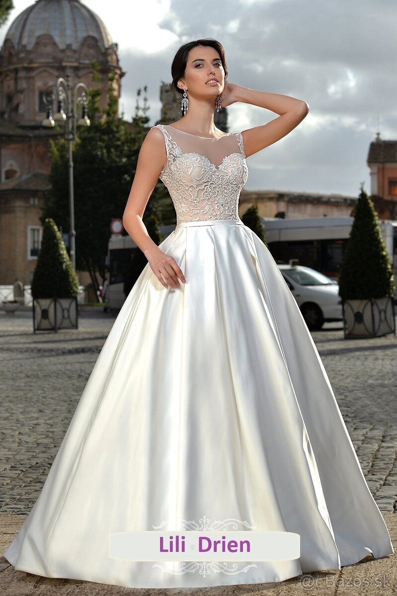 Nove satenove svadobne saty len za 369 eur