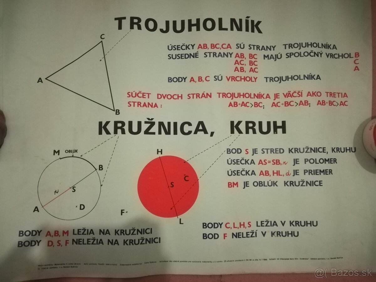 STARE SKOLSKE RETRO PLAGATY MATEMATIKA