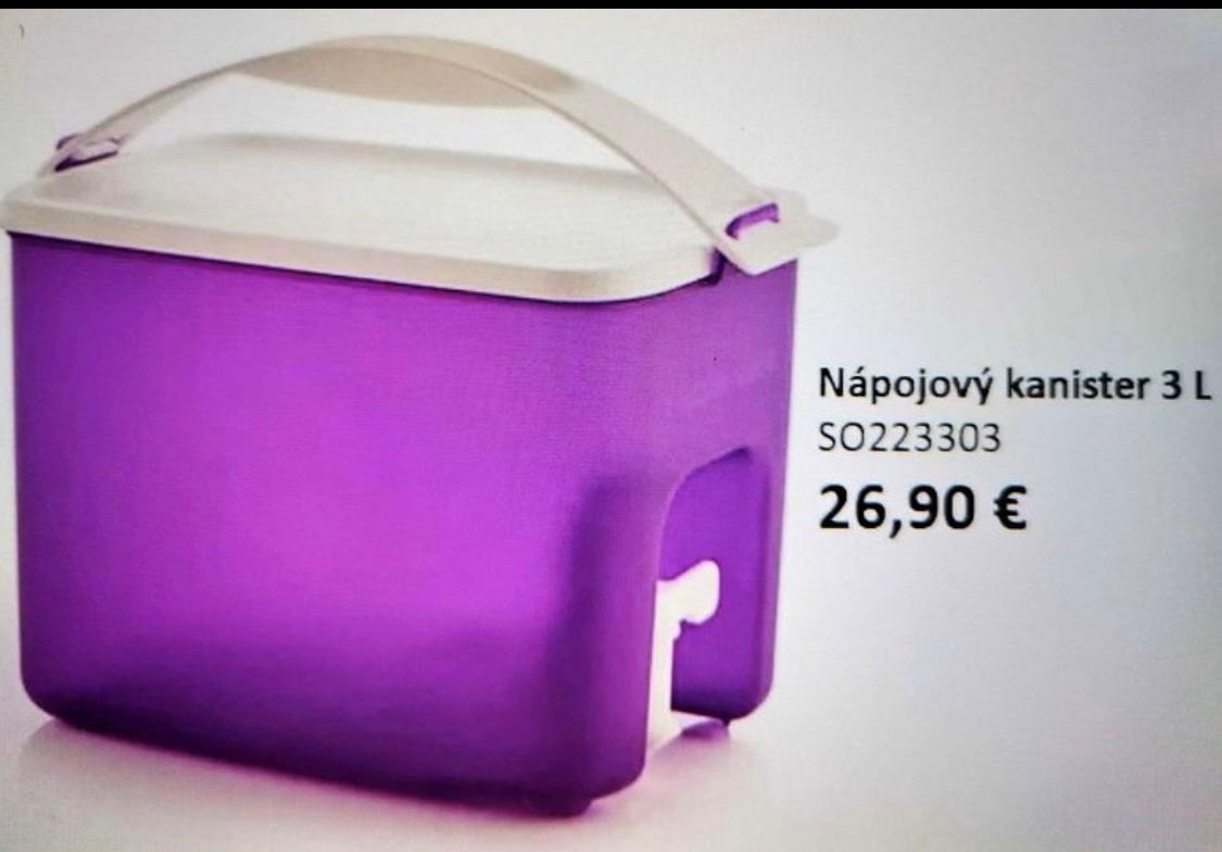 Nápojovy kanister 3L Tupperware