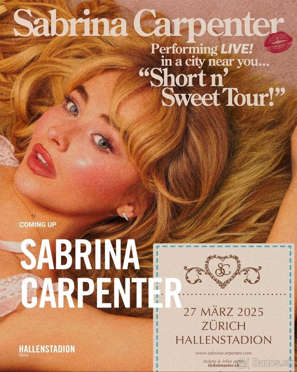 Sabrina Carpenter 27.3.2025 Zürich