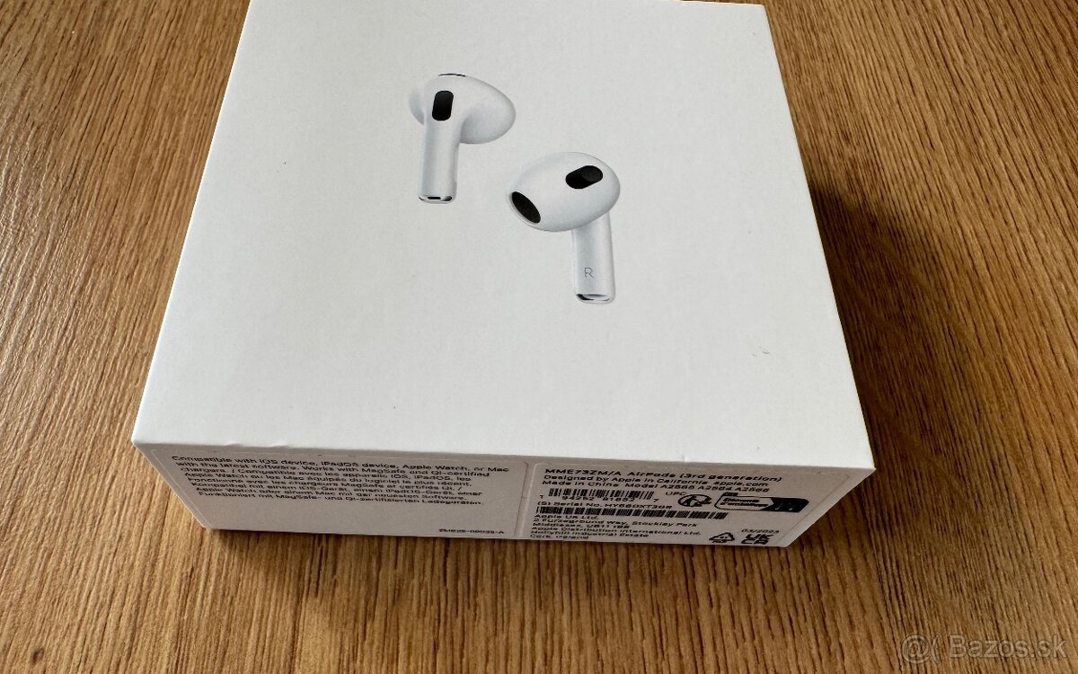 AirPods Apple 3.generacia - NOVE - NEROZBALENE