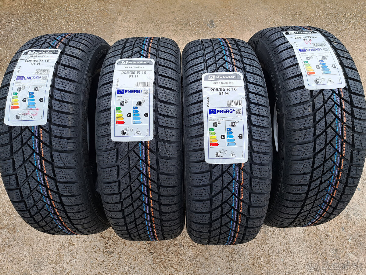 205/55r16 nove zimne pneumatiky matador nordicca