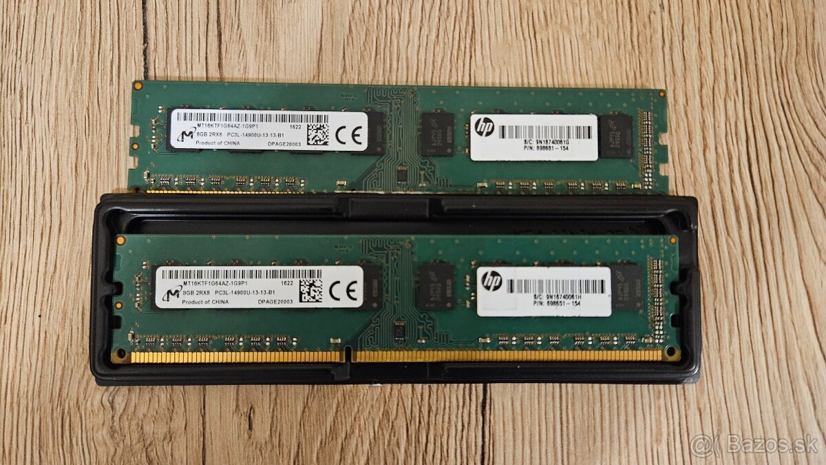 RAM 16GB DDR3 (2x8GB DDR3L ) do PC | MT16KTF1G64AZ-1G9P1