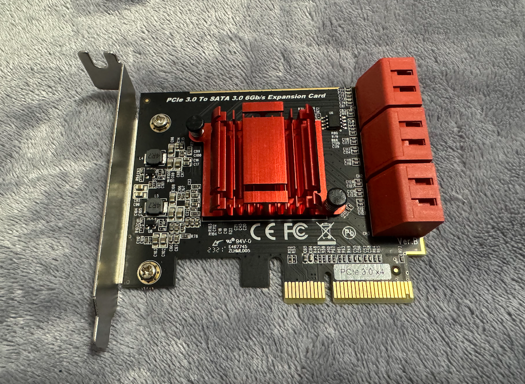 AXAGON PCES-SA6, 6× internal SATA 6G port, PCIe controller