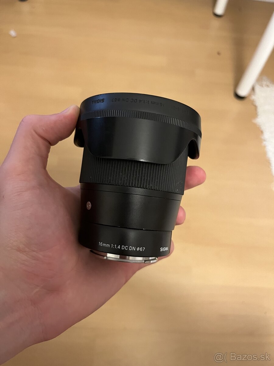 Sigma 16mm 1.4 sony lens, objektiv e mount