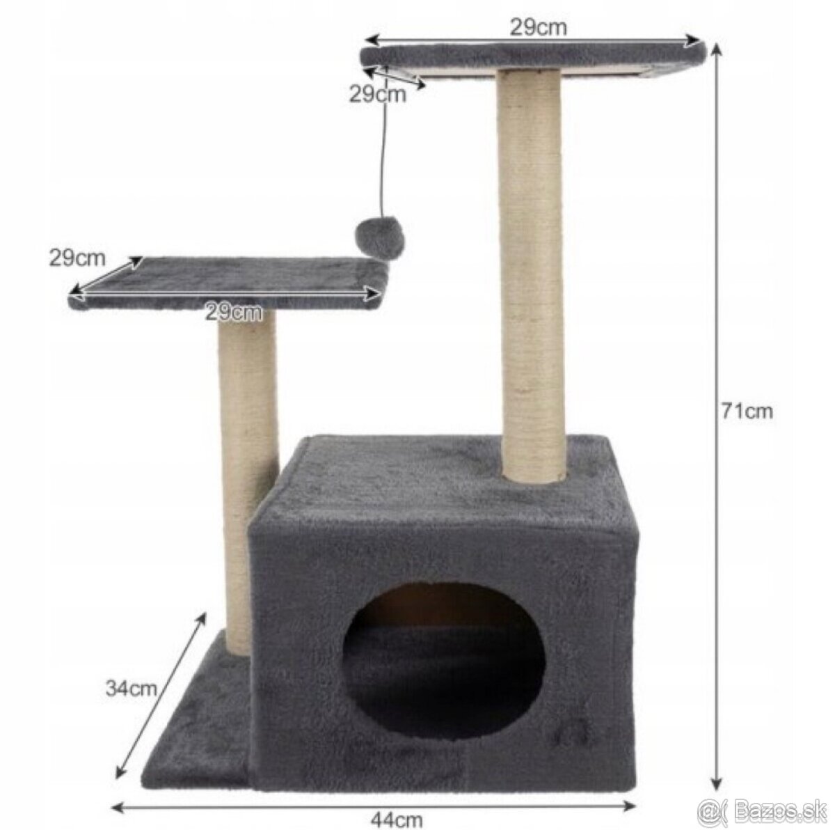 Škrabadlo pre mačky 71cm