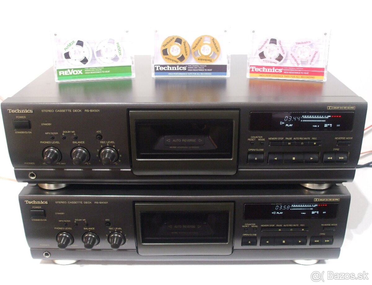 Kazetovy deck TECHNICS RS-BX501 autoreverse ATC vyroba Japan