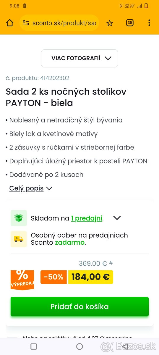 Nočné stolíky