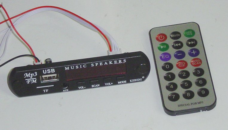 Modul MP3 prehrávač, rádio, bluetooth