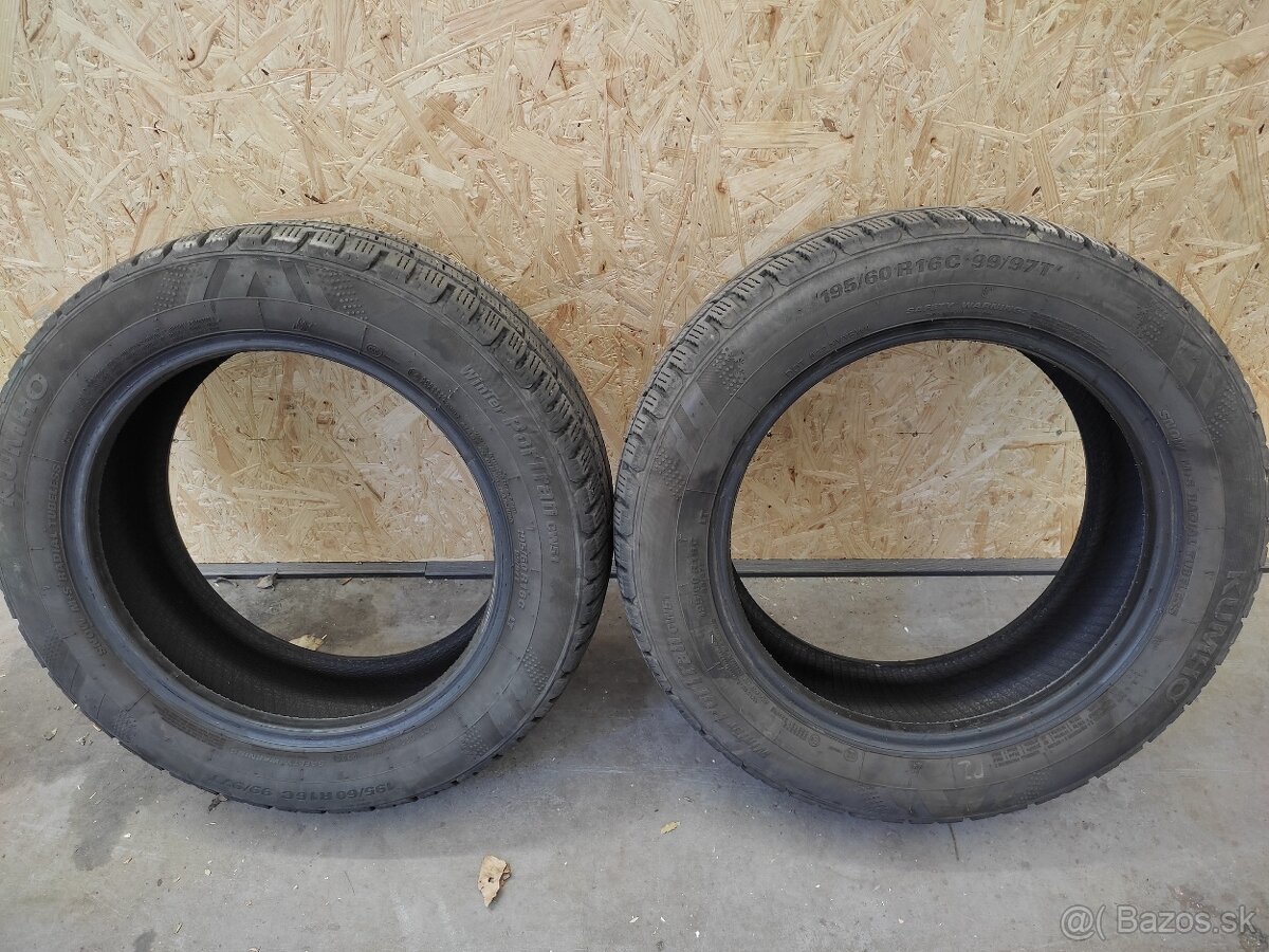 zimné pneumatiky 195/60r16c 99/97T Kumho