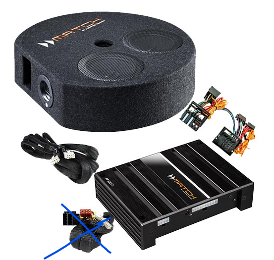 Match PP52 DSP zosilnovac & Match PP 7S-D subwoofer do auta