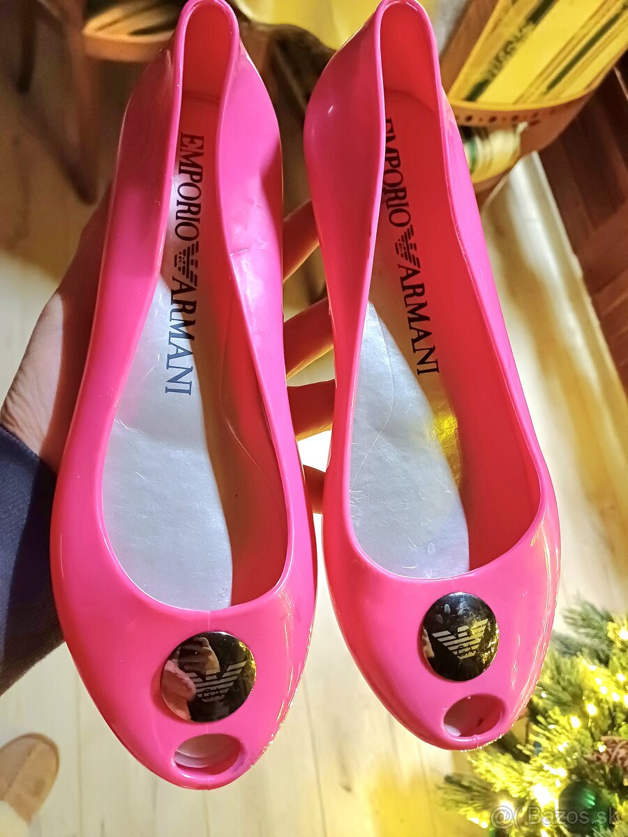 EMPORIO ARMANI flats ružové baleríny 38