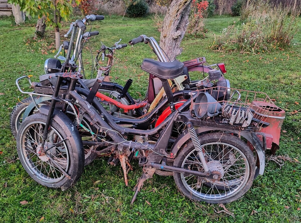 6x Jawa Babetta nekompletné na diely alebo preskladanie