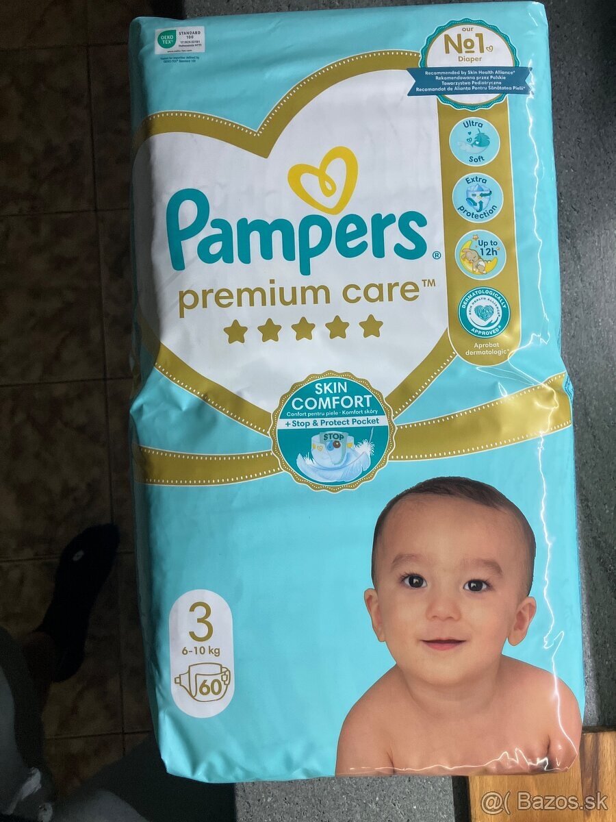 Predáme nepoužité plienky Pampers premium care