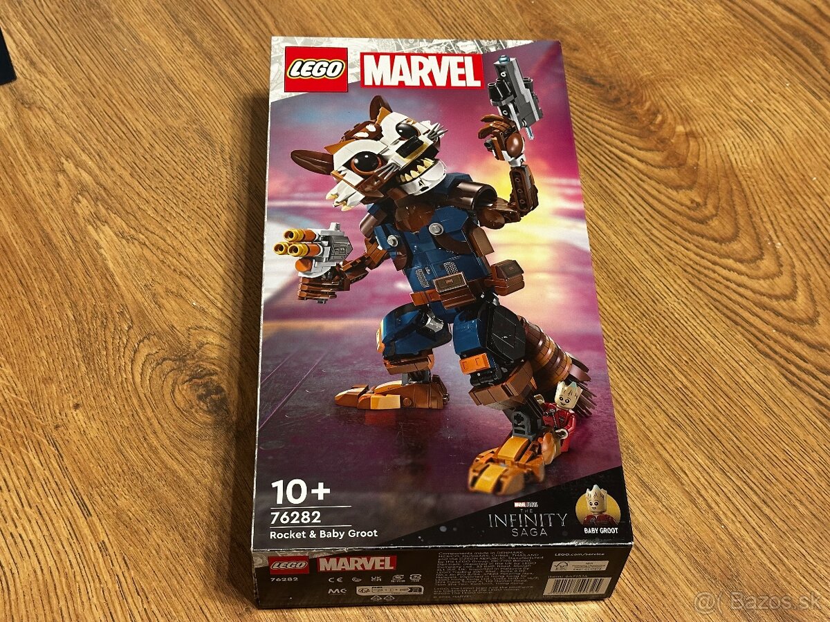 Rozbalené LEGO Marvel 76282 Rocket a malý Groot