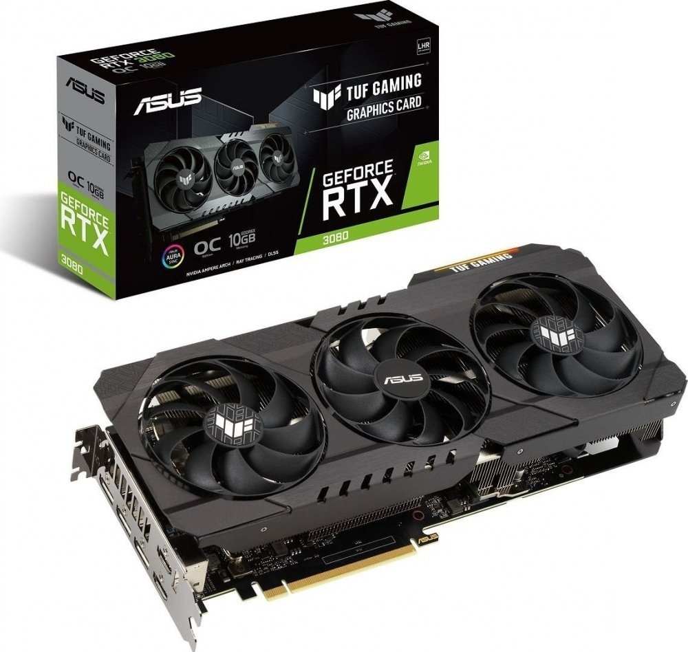 ASUS TUF RTX 3080 OC LHR v záruke