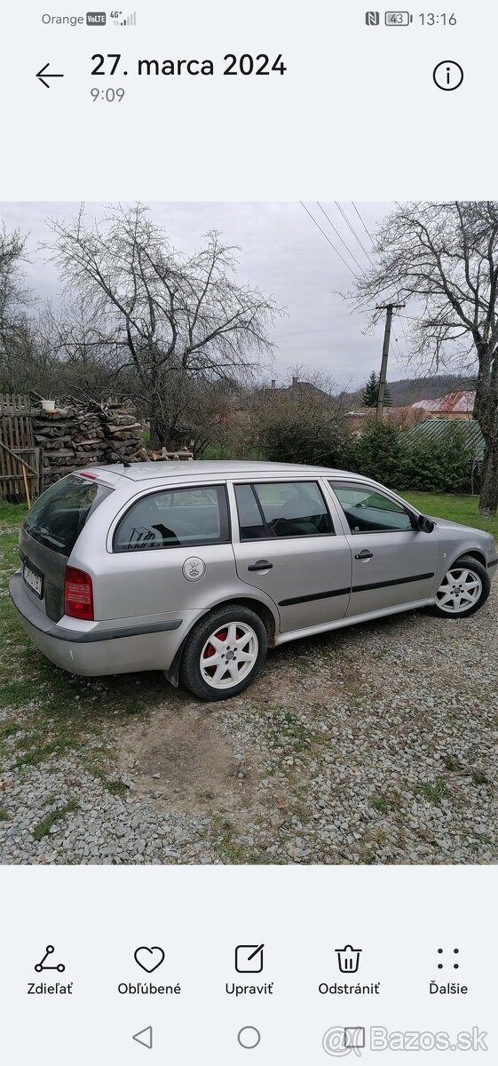 Predám Octavia combi 19tdi